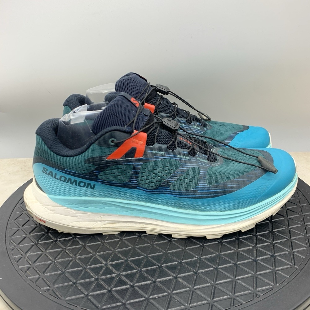 Salomon Ultra Glide 2 Sneakers Men Size 11 Shoes Blue Mesh Running Ortholite